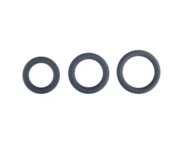 Boners - péniszgyűrű szett - 3db (szürke)