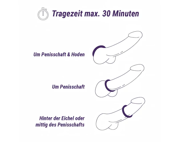 Boners - péniszgyűrű szett - 3db (szürke)