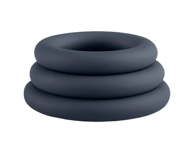 Boners - péniszgyűrű szett - 3db (szürke)
