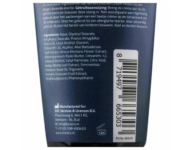 Boners Erection - stimuláló intim krém férfiaknak (100ml)