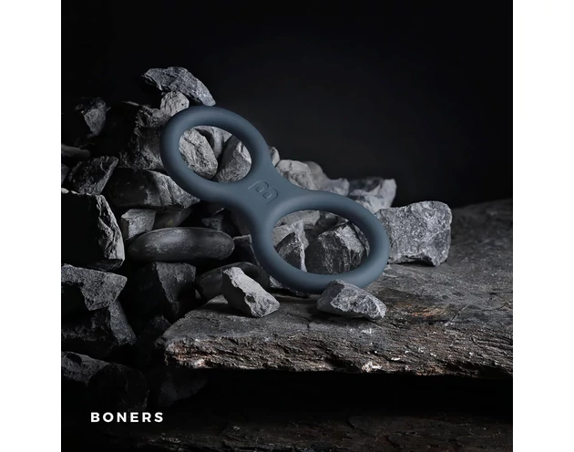Boners Classic - pénisz- és heregyűrű egyben (szürke)