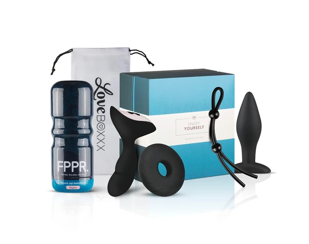 LoveBoxxx Yourself - szex-játék készlet férfiaknak (5 részes)
