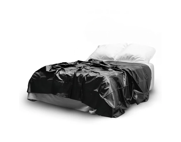 Easytoys - lakk lepedő - 180x230cm (fekete)
