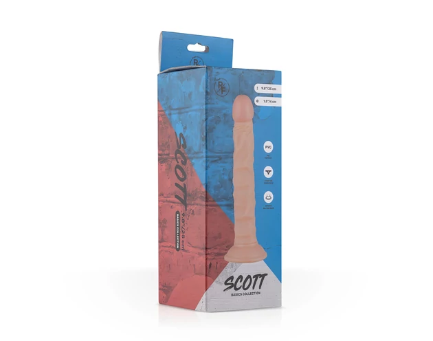 Real Fantasy Scott - élethű dildó - 25cm (natúr)