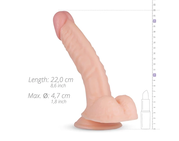 Real Fantasy Derek - herés élethű dildó - 22cm (natúr)