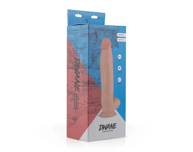 Real Fantasy Dwane - herés élethű dildó - 31cm (natúr)