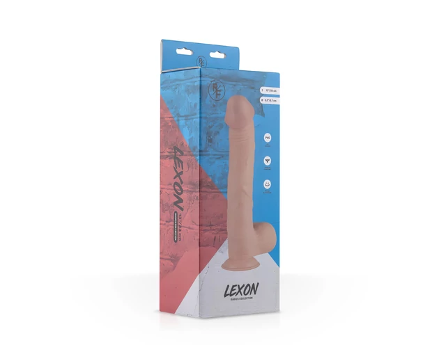 Real Fantasy Lexon - herés élethű dildó - 33cm (natúr)