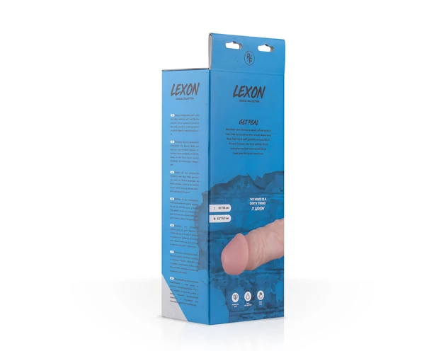 Real Fantasy Lexon - herés élethű dildó - 33cm (natúr)