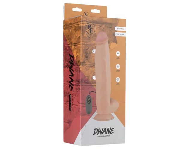 Real Fantasy Dwane - akkus, élethű vibrátor - 31cm (natúr)