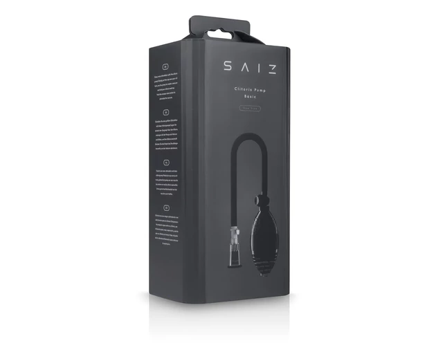 Saiz Basic - klitorisz pumpa (átlátszó-fekete)
