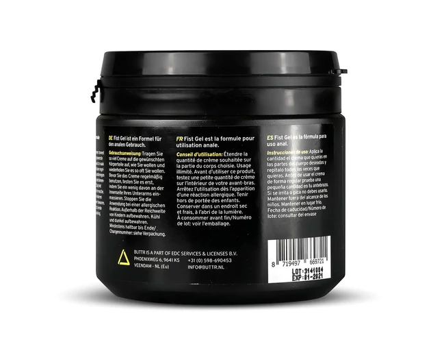 BUTTR Fisting Gel - öklöző, vízbázisú síkosító gél (500ml)