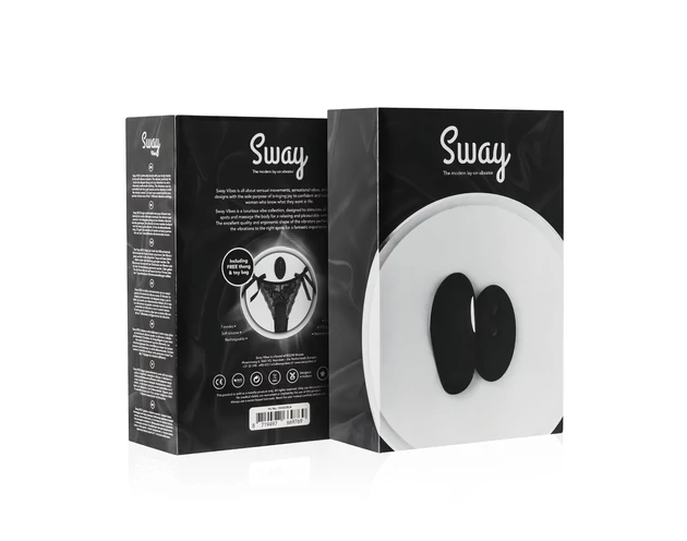 Sway No.3 - akkus, rádiós, vibrációs bugyi - fekete (S-L)