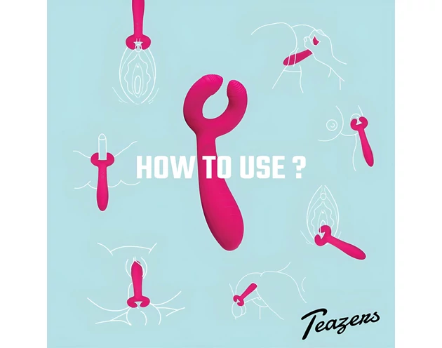 Easytoys Couple - akkus, vízálló párvibrátor (pink)