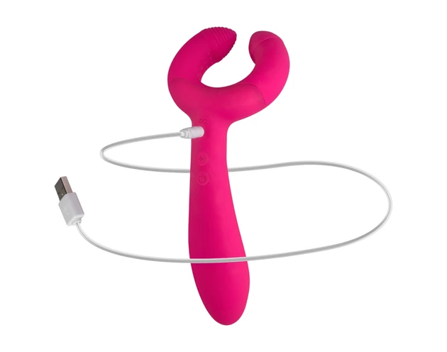 Easytoys Couple - akkus, vízálló párvibrátor (pink)