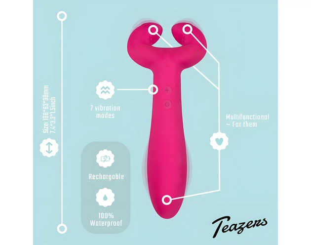 Easytoys Couple - akkus, vízálló párvibrátor (pink)