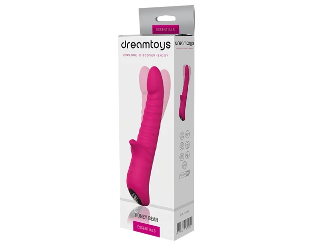 Essentials Honey Bear - forgó vibrátor (pink)