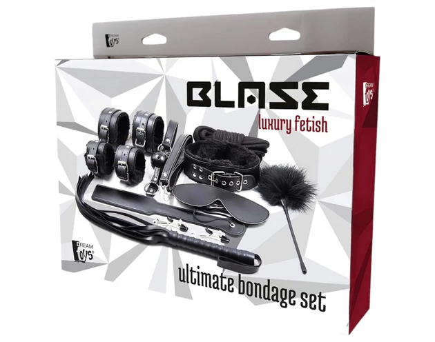 Blaze Ultimate - kötöző szett - 10 részes (fekete)