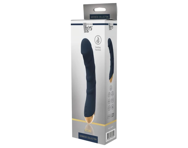 Goddess Atlas - akkus, vízálló, melegítő G-pont vibrátor (kék)