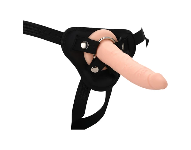 RealStuff Strap-On - keskeny, felcsatolható dildó (natúr)