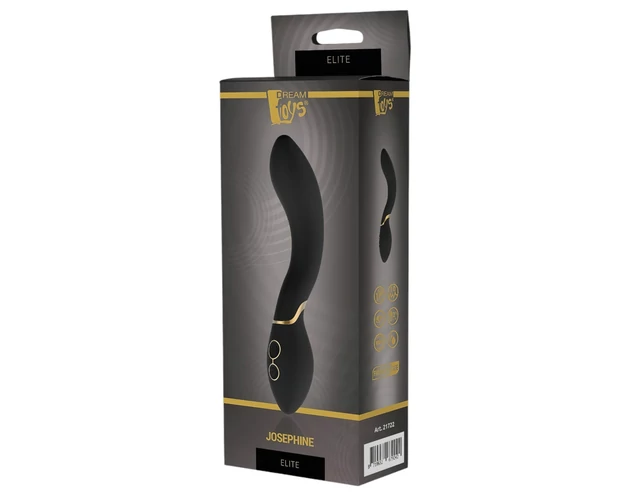 Elite Josephine - akkus, G-pont vibrátor (fekete)