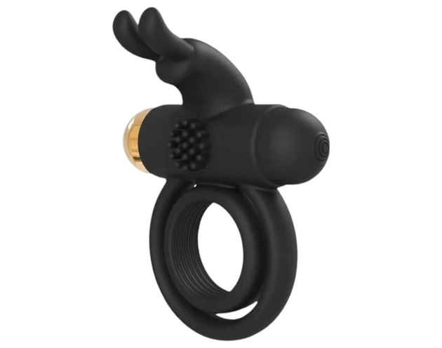 Elite Joel - akkus, vibrációs here- és péniszgyűrű (fekete)