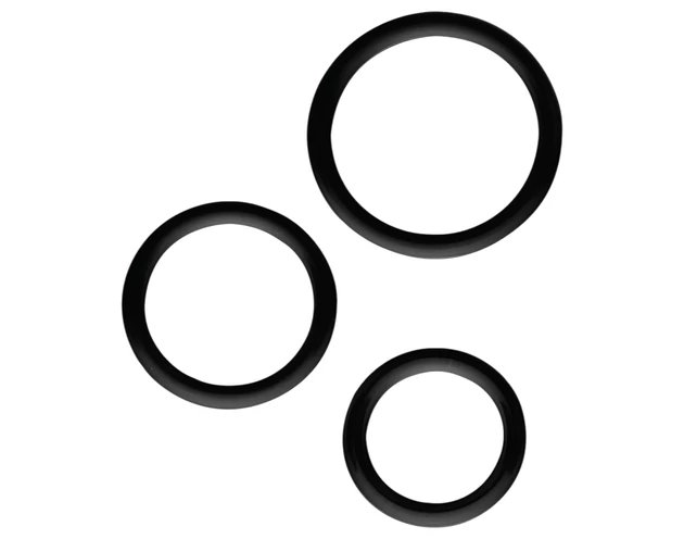 All time Favorites - péniszgyűrű szett - 3db (fekete)