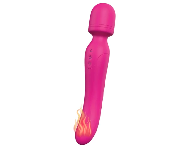 Vibes of Love Wand - akkus, melegítő, masszírozó vibrátor (pink)