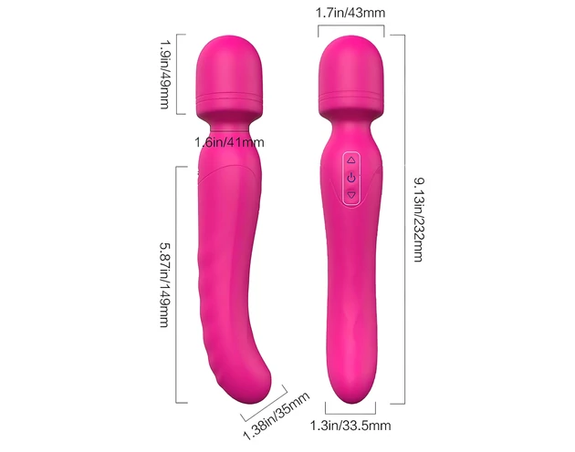 Vibes of Love Wand - akkus, melegítő, masszírozó vibrátor (pink)