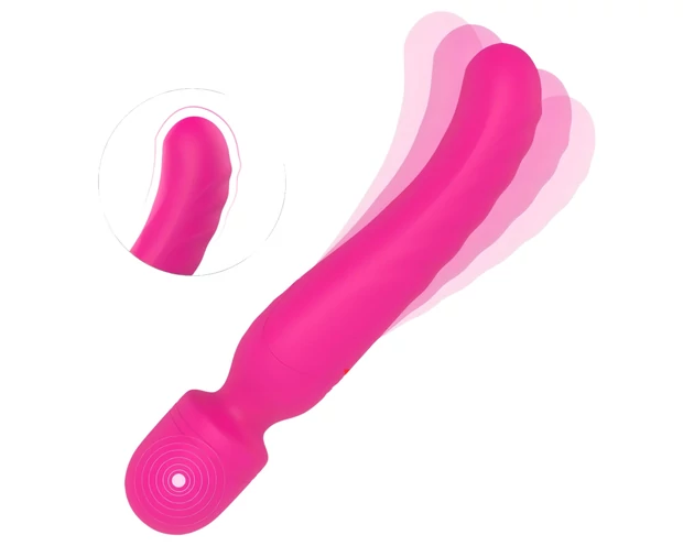 Vibes of Love Wand - akkus, melegítő, masszírozó vibrátor (pink)