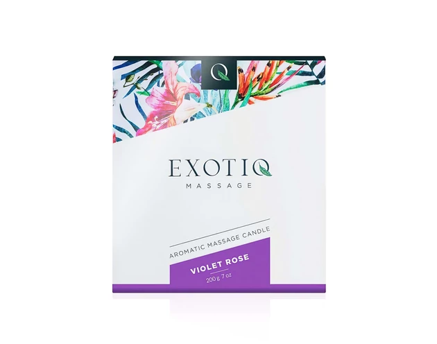 Exotiq - illatos masszázsgyertya - rózsa (200g)