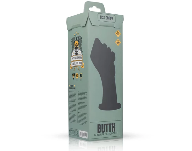 BUTTR Fist Corps - fisting dildó (fekete)