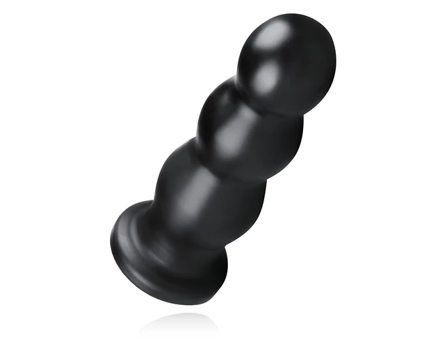 BUTTR Tactical III - tapadókorongos dildó (fekete)