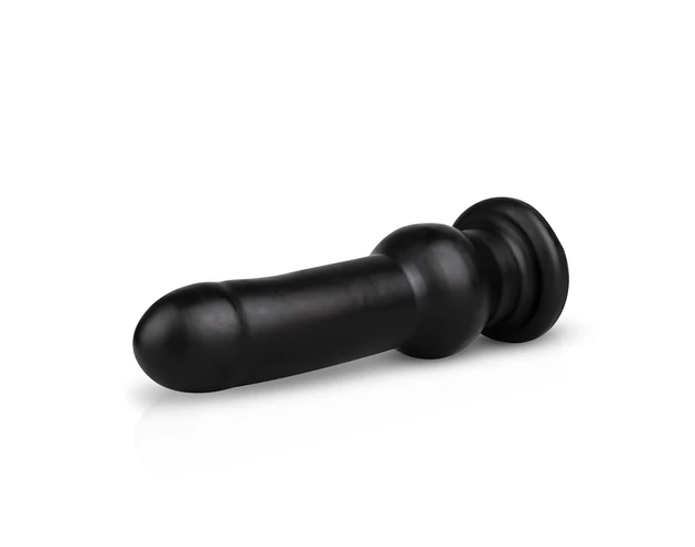 BUTTR Tactical I - tapadókorongos dildó (fekete)