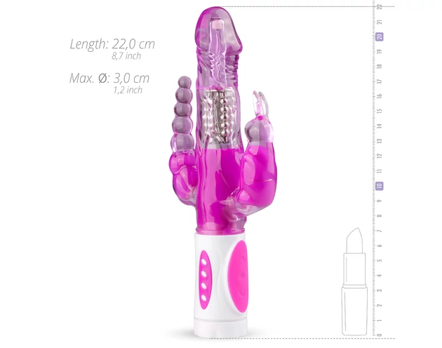 Easytoys Raving Rabbit - 3 ágú vibrátor (pink)