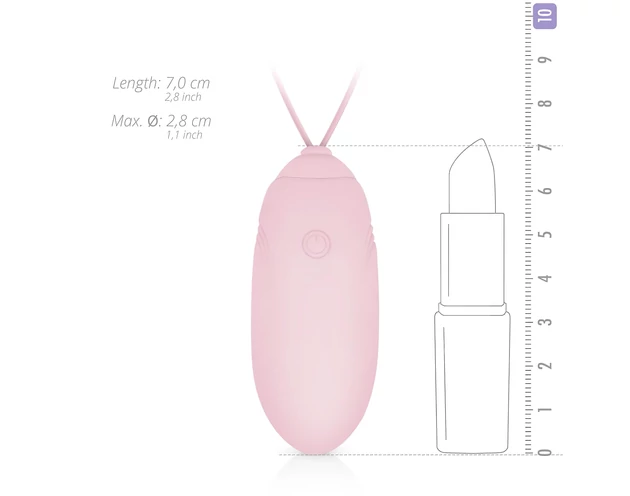 LUV EGG - akkus, rádiós vibrációs tojás (pink)