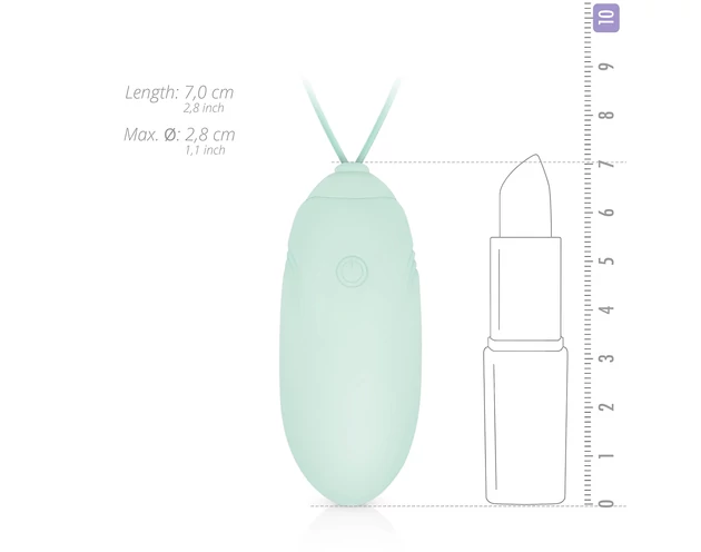 LUV EGG - akkus, rádiós vibrációs tojás (zöld)