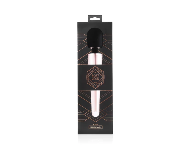 Rosy Gold Wand - akkus, masszírozó vibrátor (rosegold)