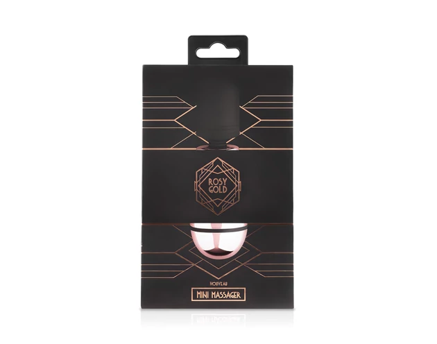 Rosy Gold Mini Wand - akkus, masszírozó vibrátor (rosegold)