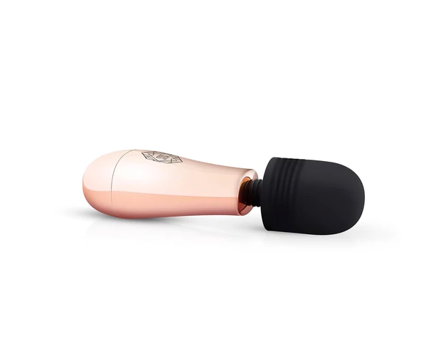 Rosy Gold Mini Wand - akkus, masszírozó vibrátor (rosegold)