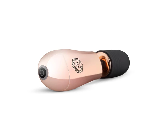 Rosy Gold Mini Wand - akkus, masszírozó vibrátor (rosegold)