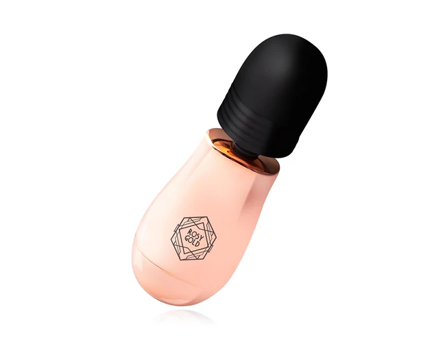 Rosy Gold Mini Wand - akkus, masszírozó vibrátor (rosegold)