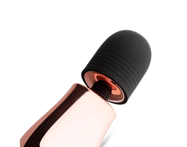 Rosy Gold Mini Wand - akkus, masszírozó vibrátor (rosegold)