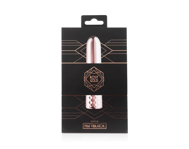 Rosy Gold Mini - akkus, mini rúdvibrátor (rosegold)