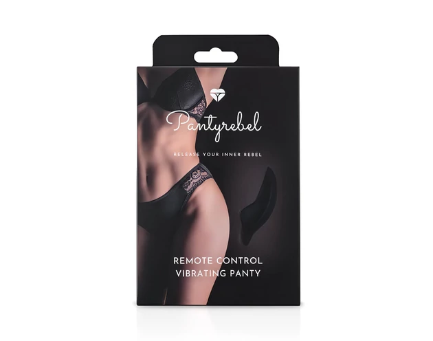 Pantyrebel - akkus, rádiós vibrációs bugyi - fekete (S-L)