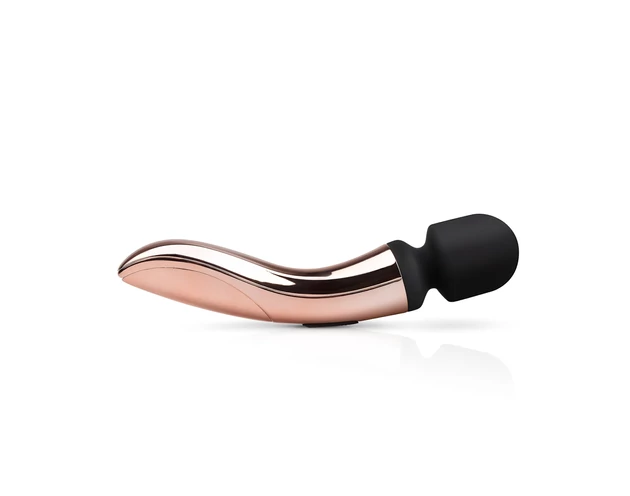 Rosy Gold Wand Curve - akkus, masszírozó vibrátor (rosegold)