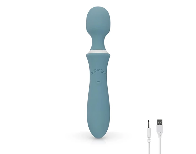 Bloom Orchid Wand - akkus, masszírozó vibrátor (türkiz)