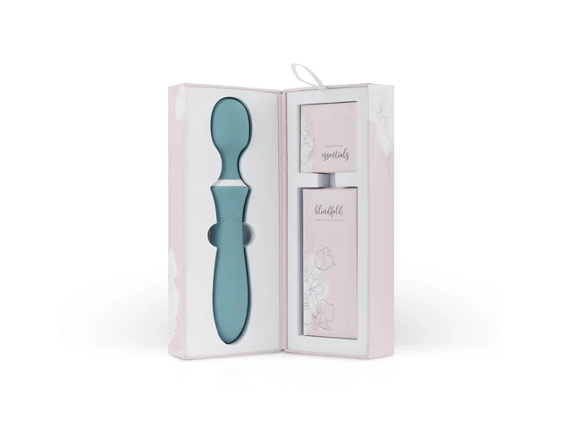 Bloom Orchid Wand - akkus, masszírozó vibrátor (türkiz)