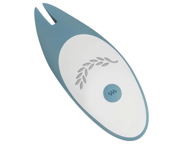 Bloom Tulip - akkus, szilikon csikló vibrátor (türkiz)