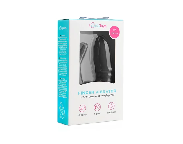 Easytoys Finger - 2in1 ujjvibrátor (fekete)