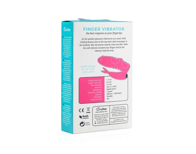 Easytoys Finger - 2in1 ujjvibrátor (fekete)